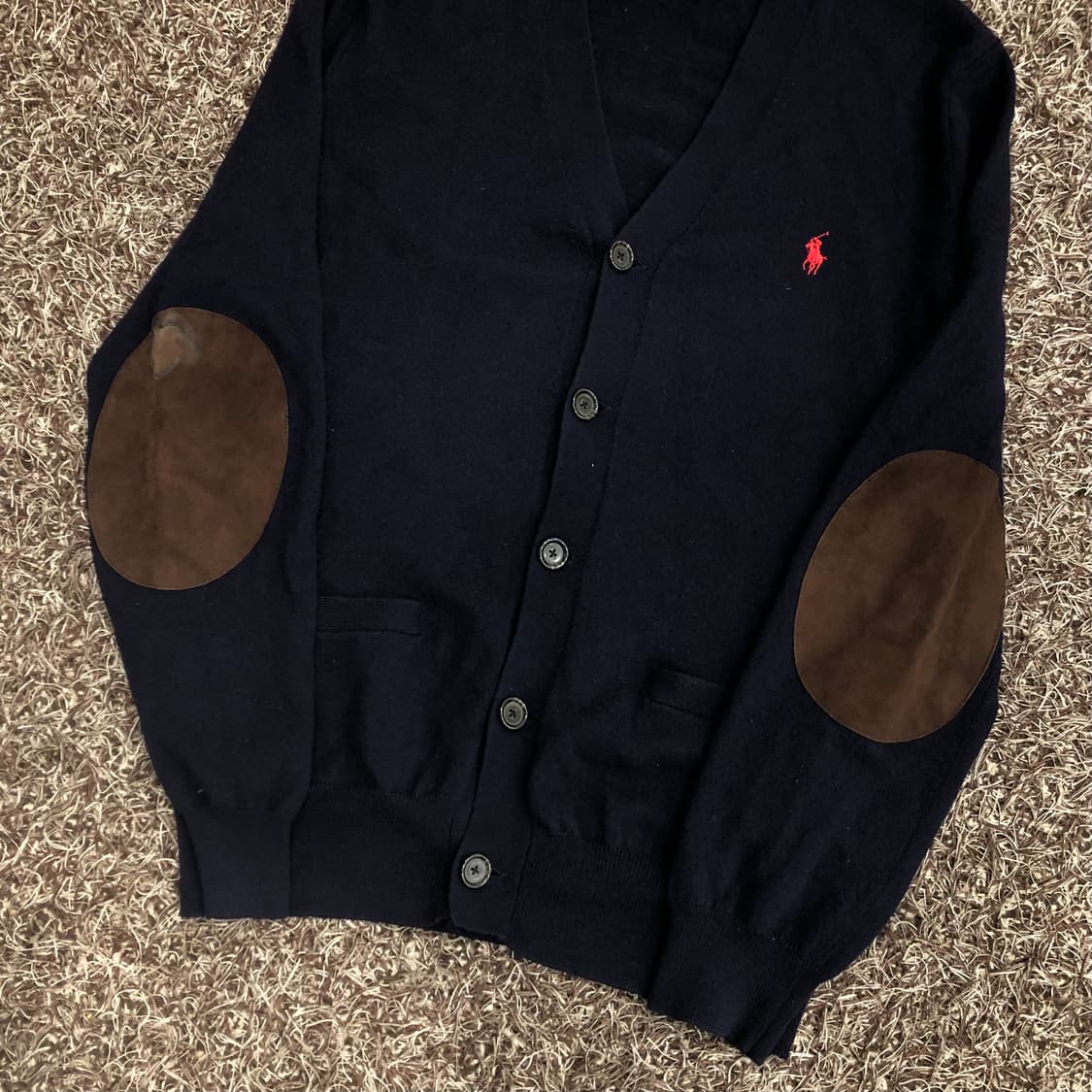 폴로 랄프로렌 울 엘보우 패치 가디건 상품이미지3