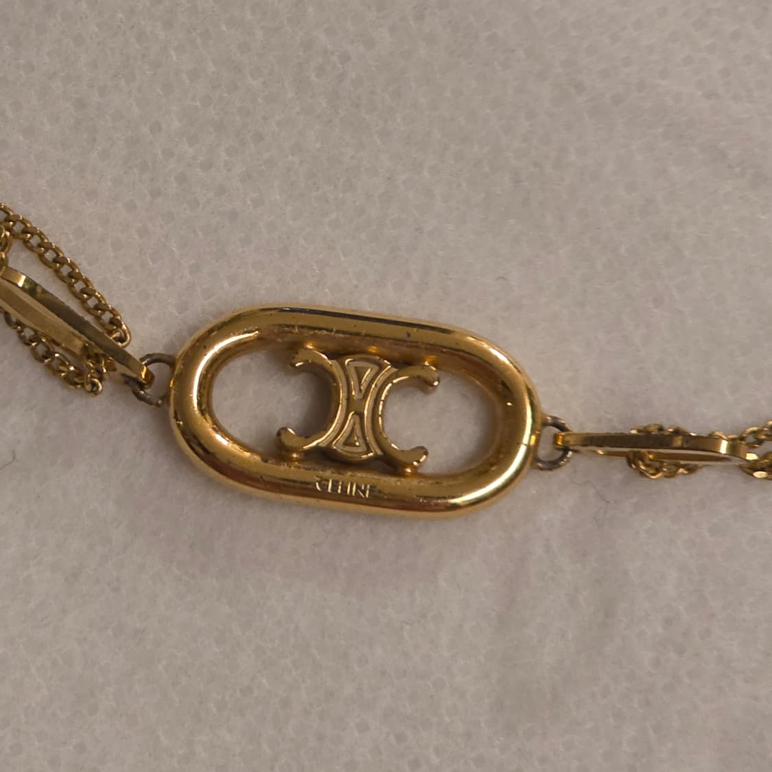 셀린느 트리옹프 금장 체인 목걸이 상품이미지2