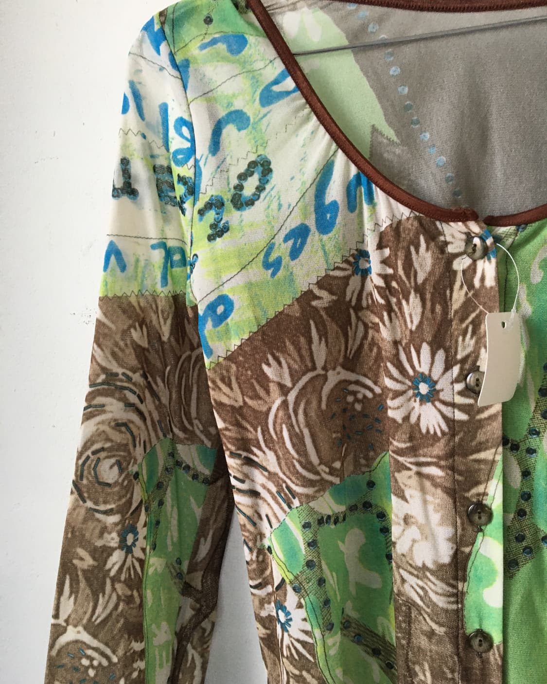 Ethnic pattern mesh sleeve 상품이미지5