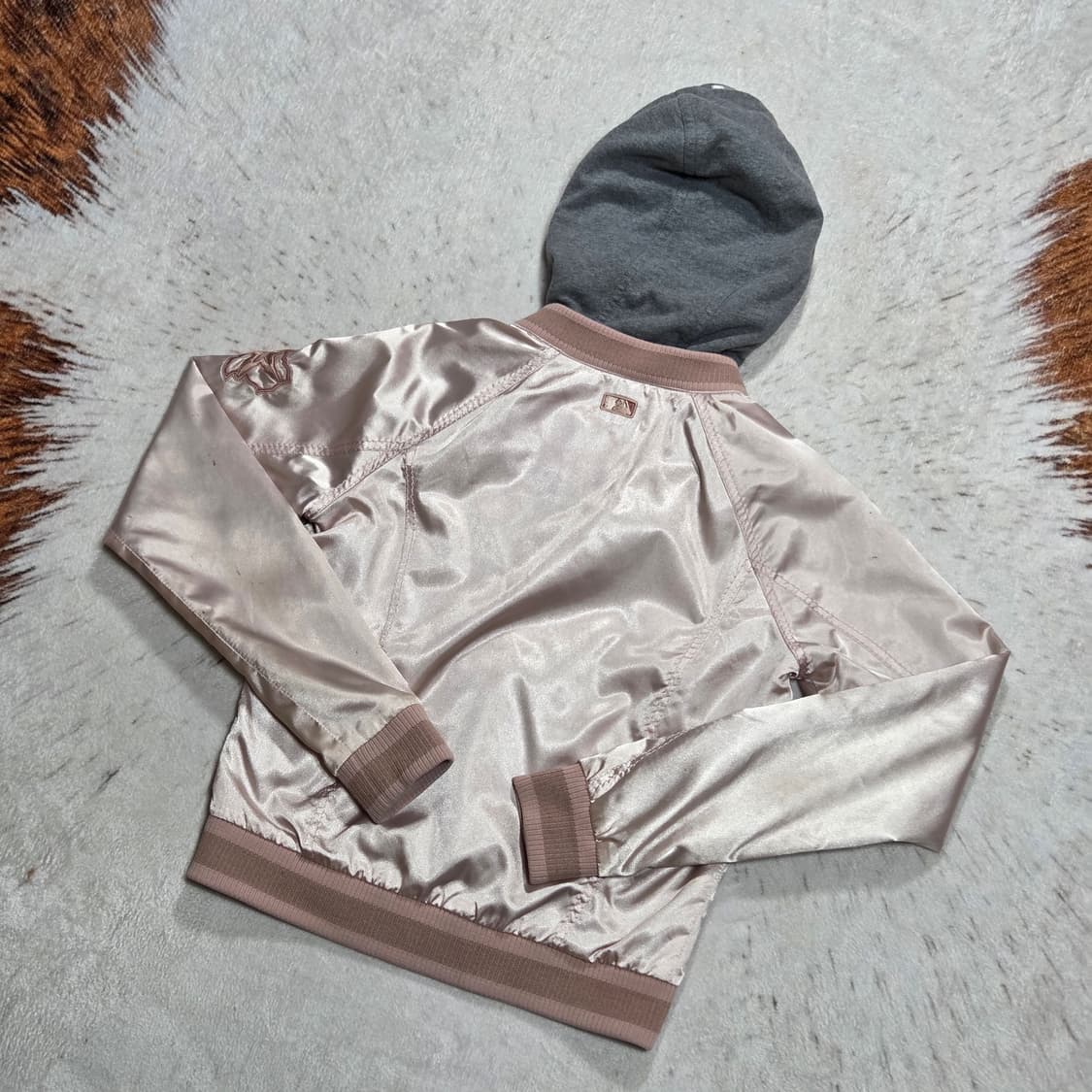 MLB 스타디움 핑크 후드 자켓 상품이미지6