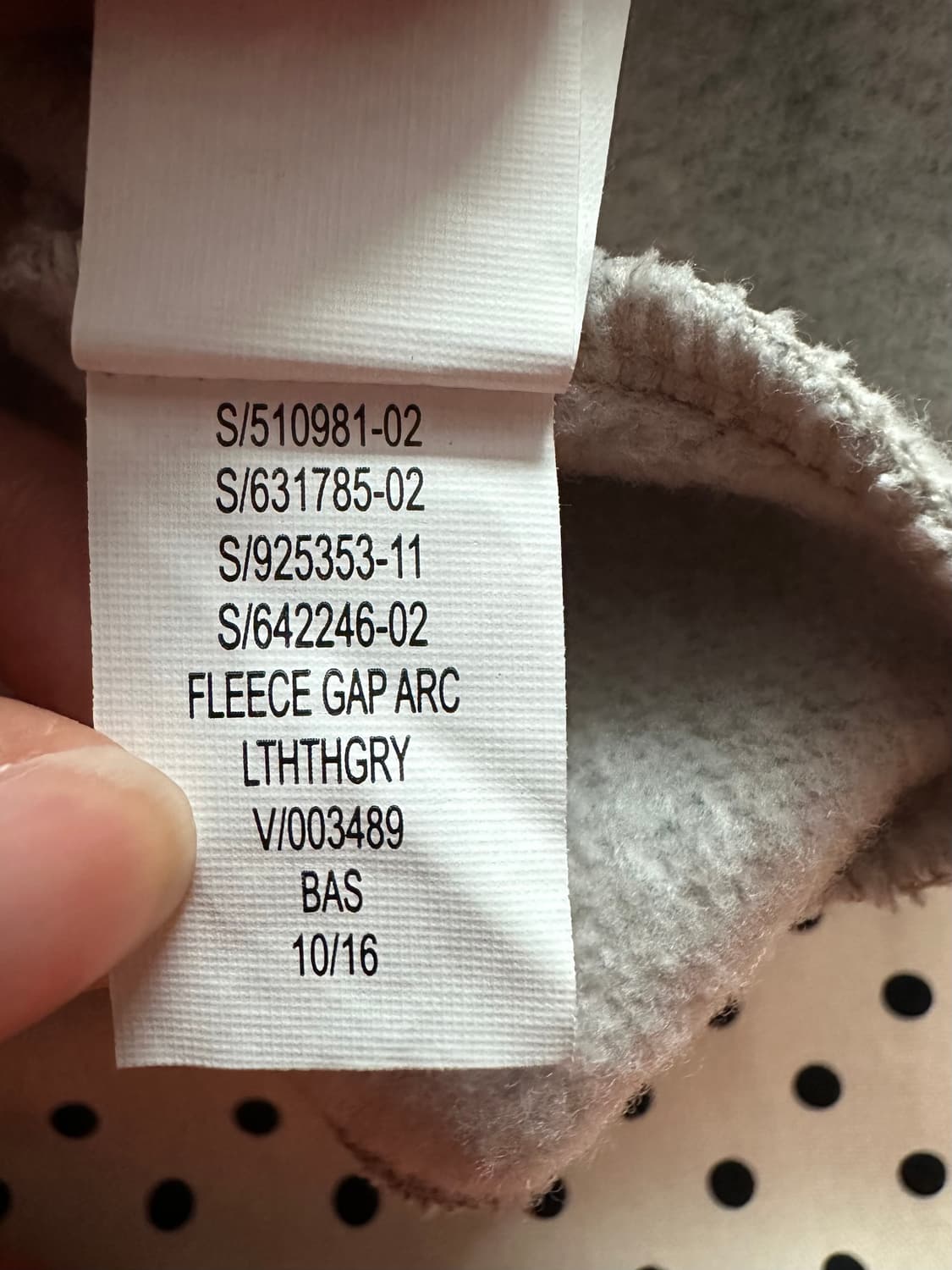  갭 그레이 후드티 상품이미지5