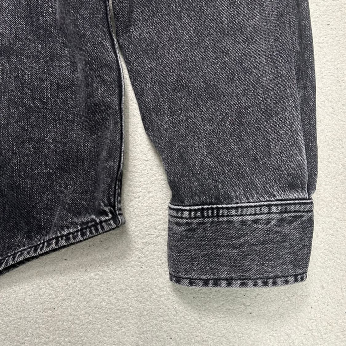 CALVIN KLEIN 블랙 데님 셔츠 XL 상품이미지3