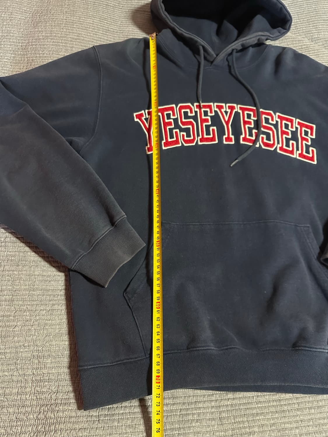 (XL)예스아이씨 후드티 네이비 상품이미지2