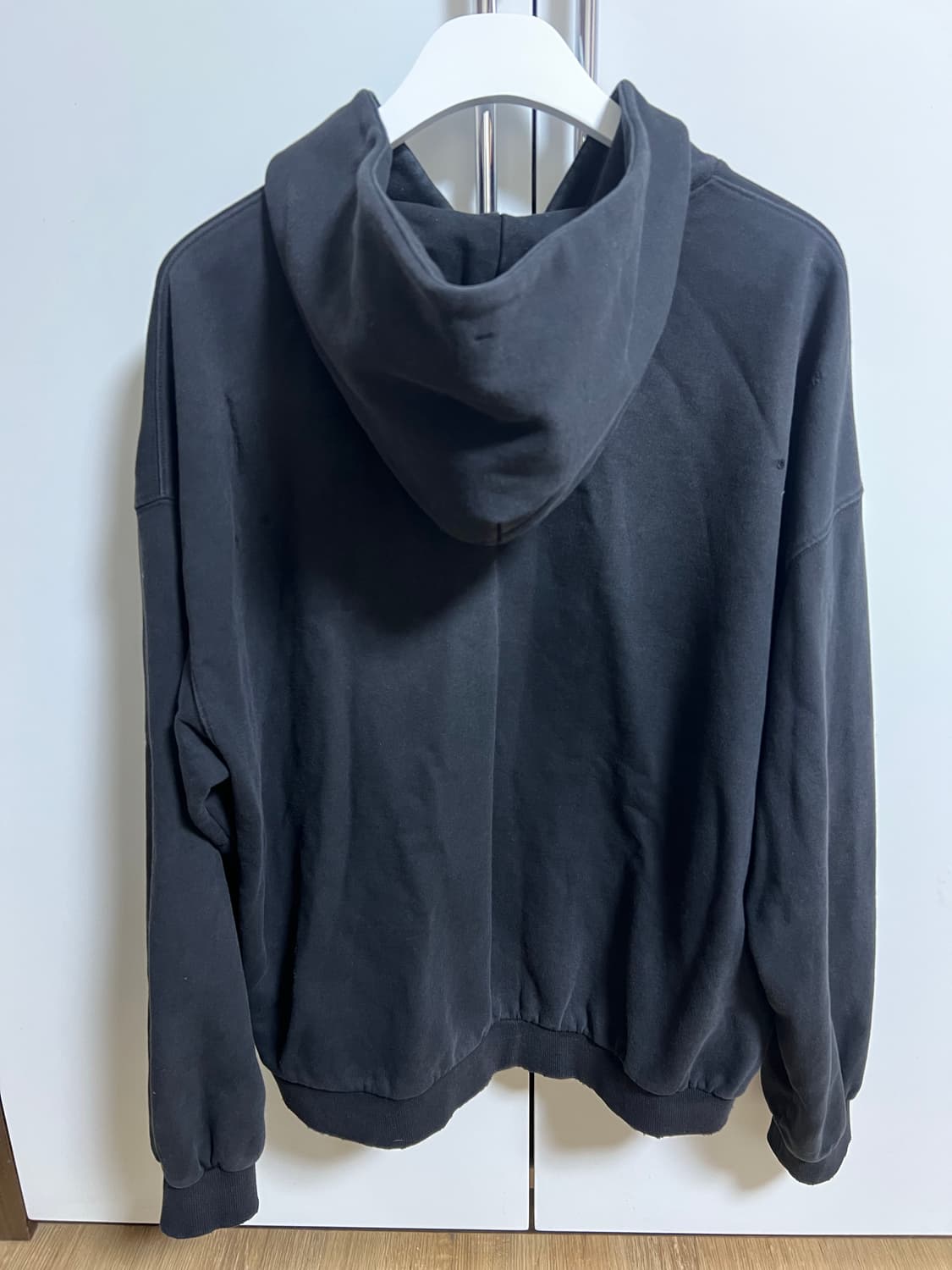 [3]폴리테루 핫 스터프 집 후디 스피어 하드 워시드 블랙 상품이미지3