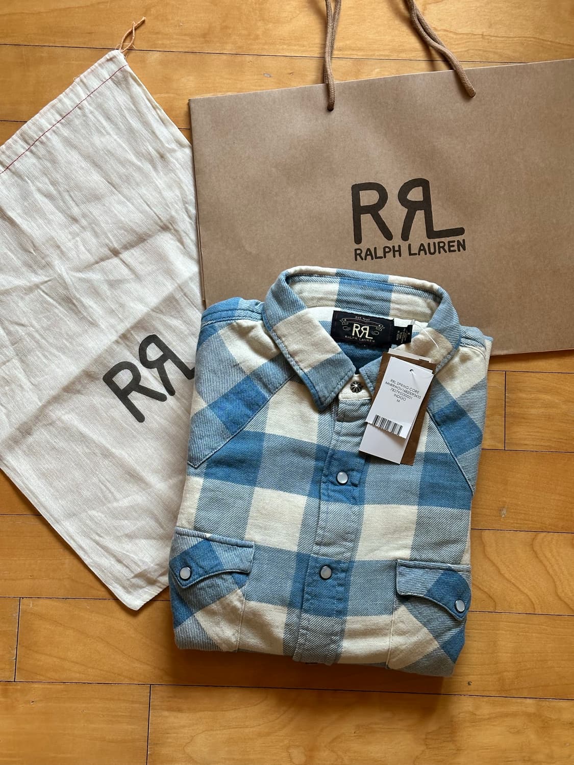 RRL 트윌 웨스턴 셔츠 새상품 M사이즈 상품이미지2