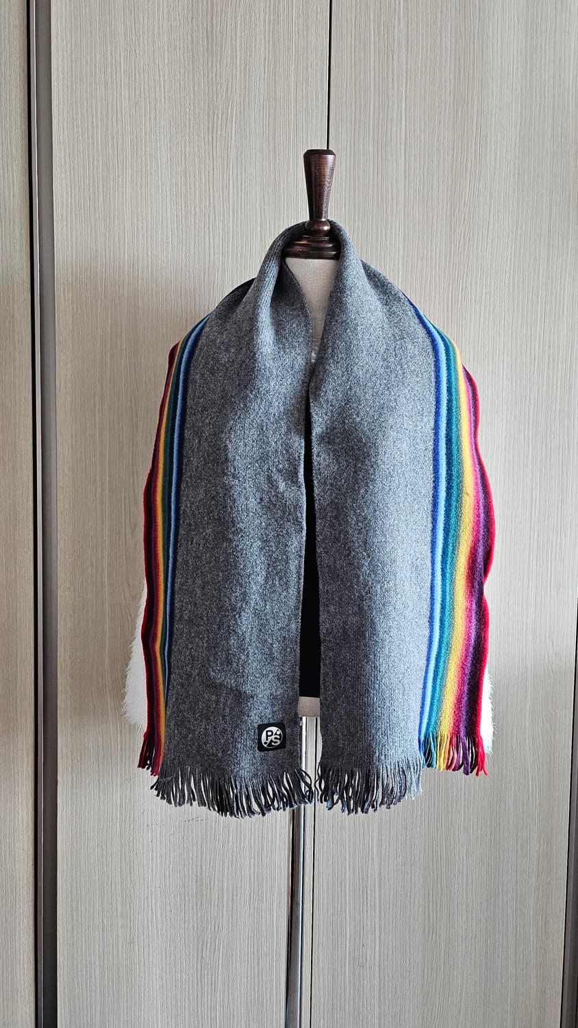 (1회착용드라이클리닝)폴스미스 레인보우 울 머플러 상품이미지3