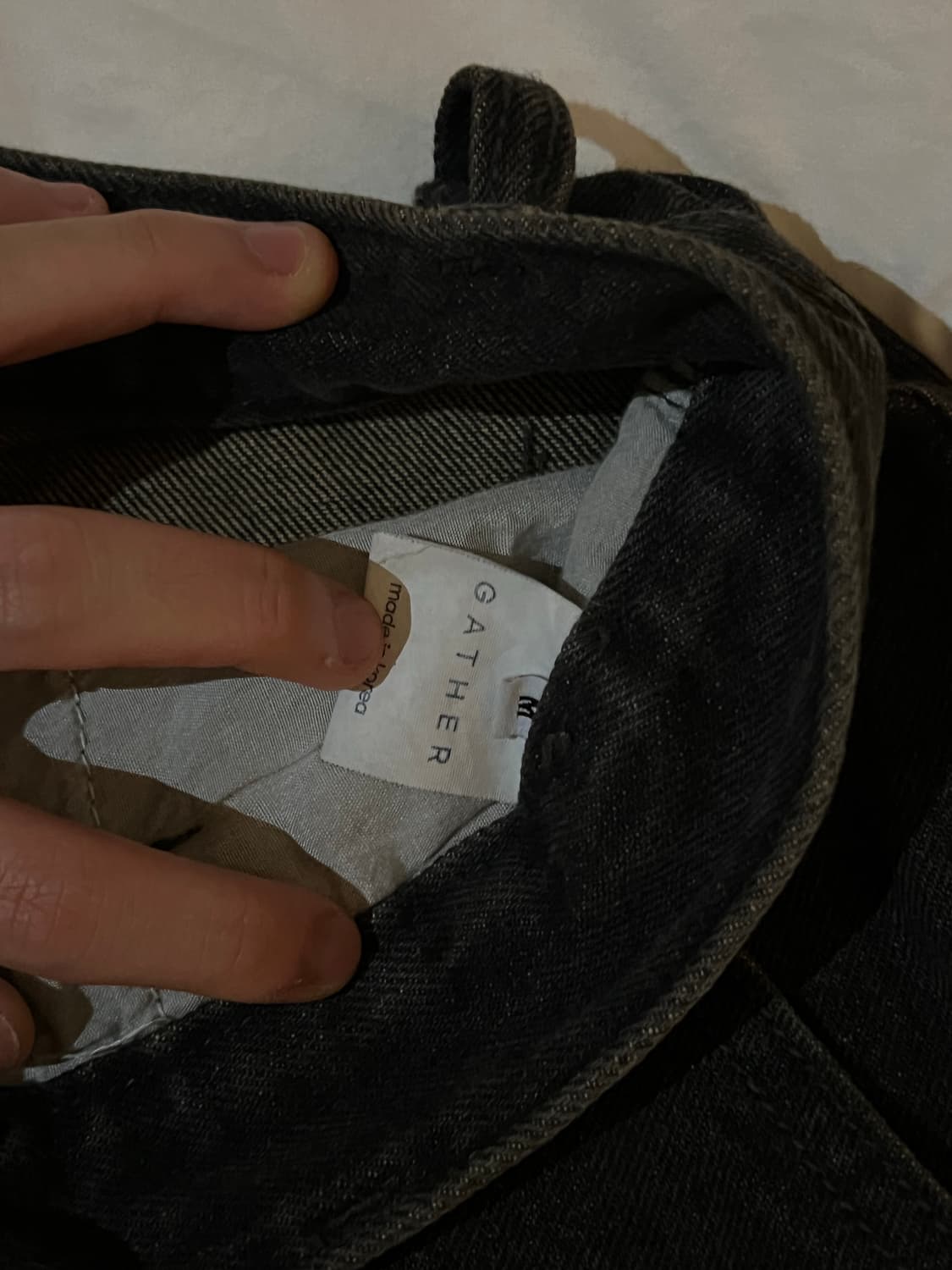 서번트 백프란팅 와이트 데님 팬츠 상품이미지6