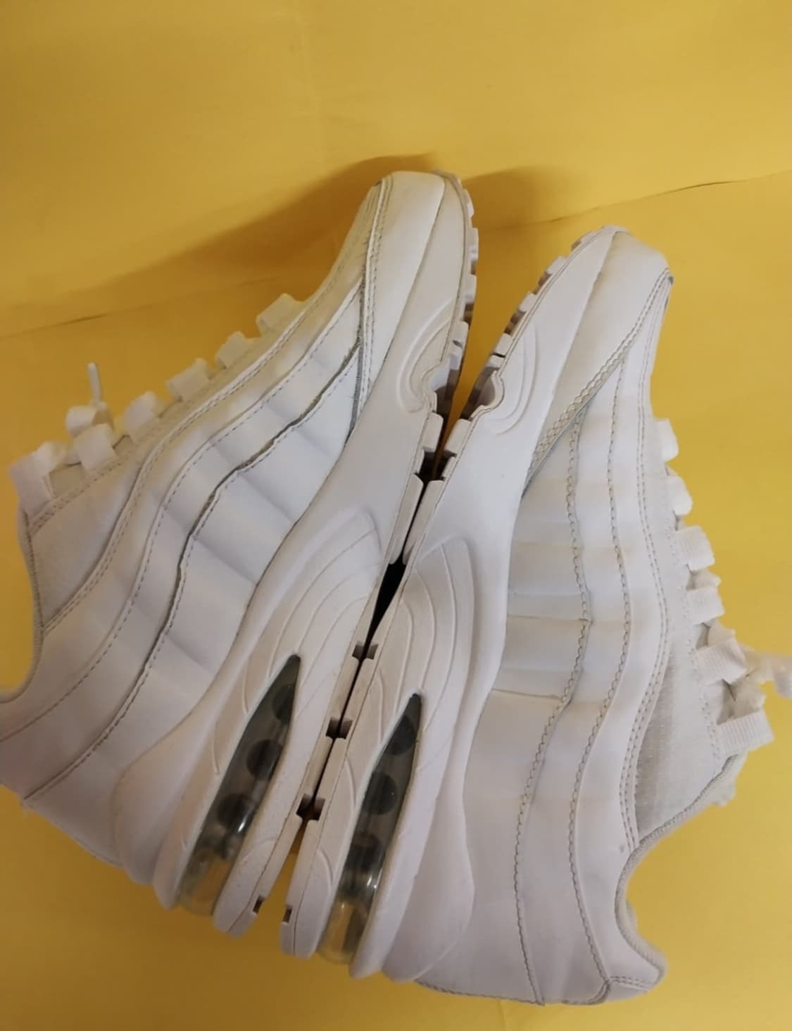 남성 나이키 에어맥스 95 트리플화이트 운동화 (240) 상품이미지7