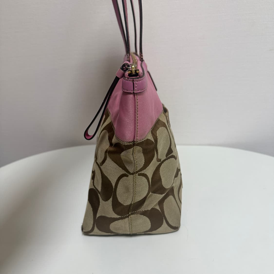 코치 핑크 시그니처 백 상품이미지3