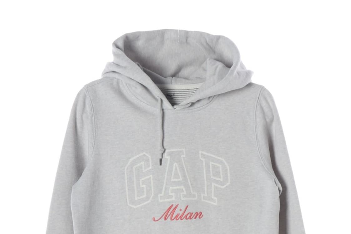 GAP 밀란 시티 시리즈 로고 그레이 후드티 S 상품이미지3