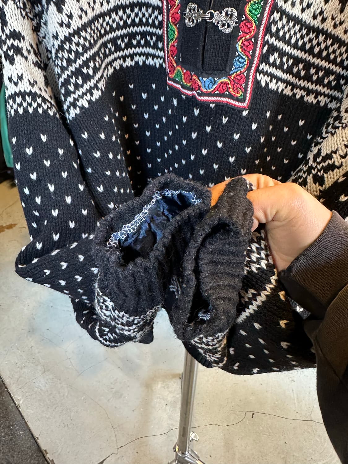 노르웨이 헤비 울 노르딕 스웨터  상품이미지5