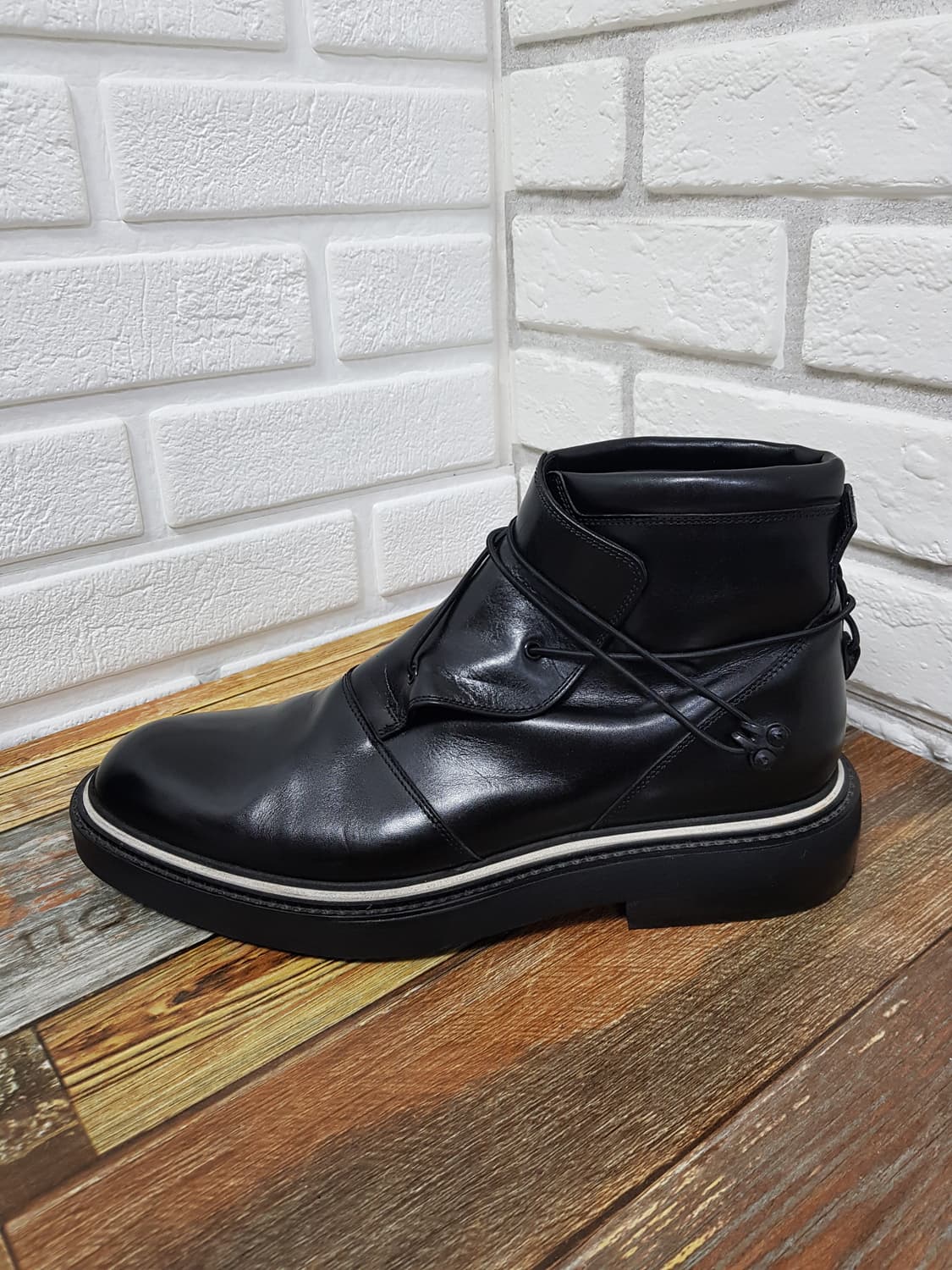 [41/정품] 09aw 디올옴므 레더 앵클부츠 블랙 상품이미지3