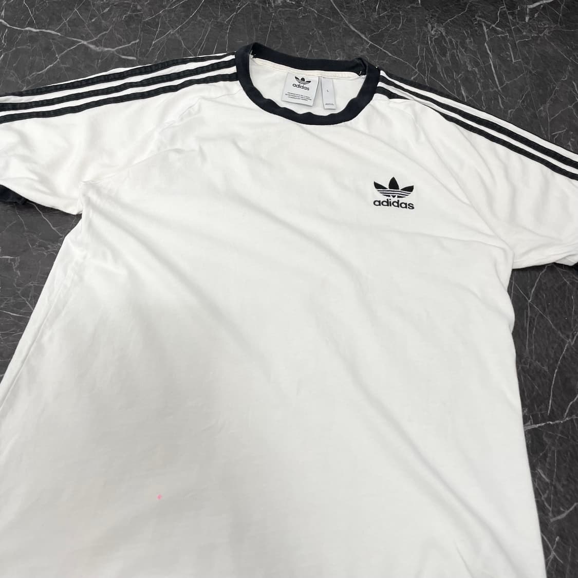 아디다스 삼선 파이어버드 화이트 반팔 티셔츠 상품이미지7