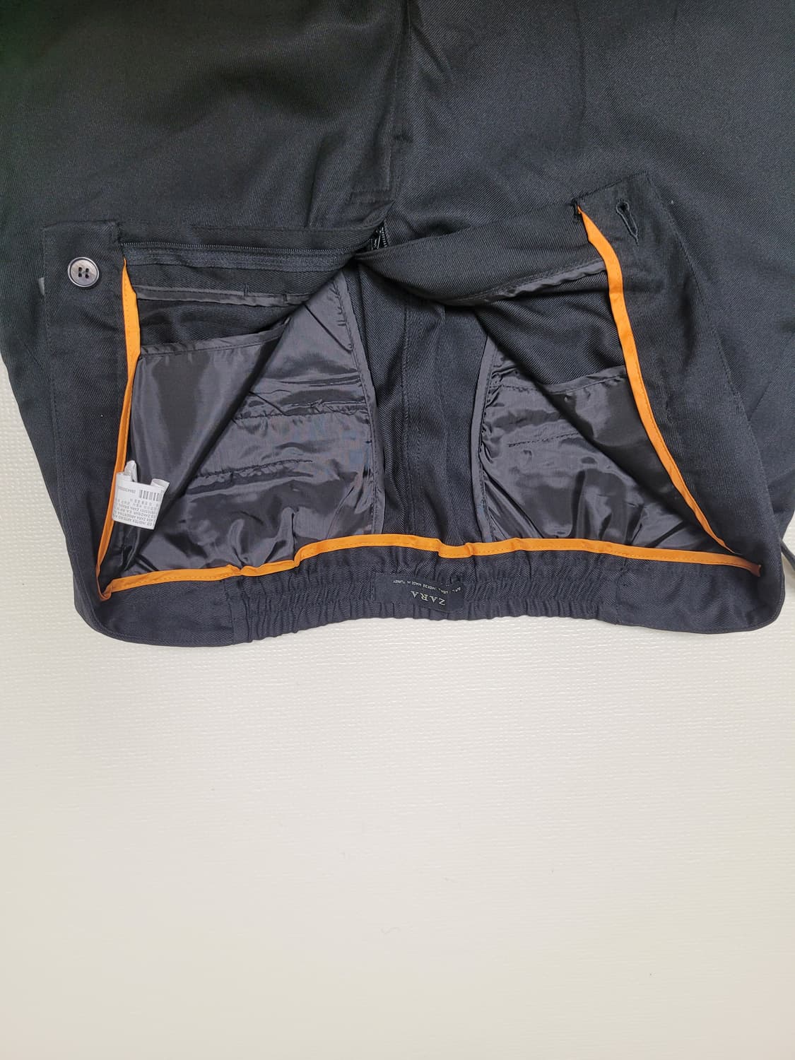 자라 ZARA 남자 버클 슬랙스 33 블랙 상품이미지5