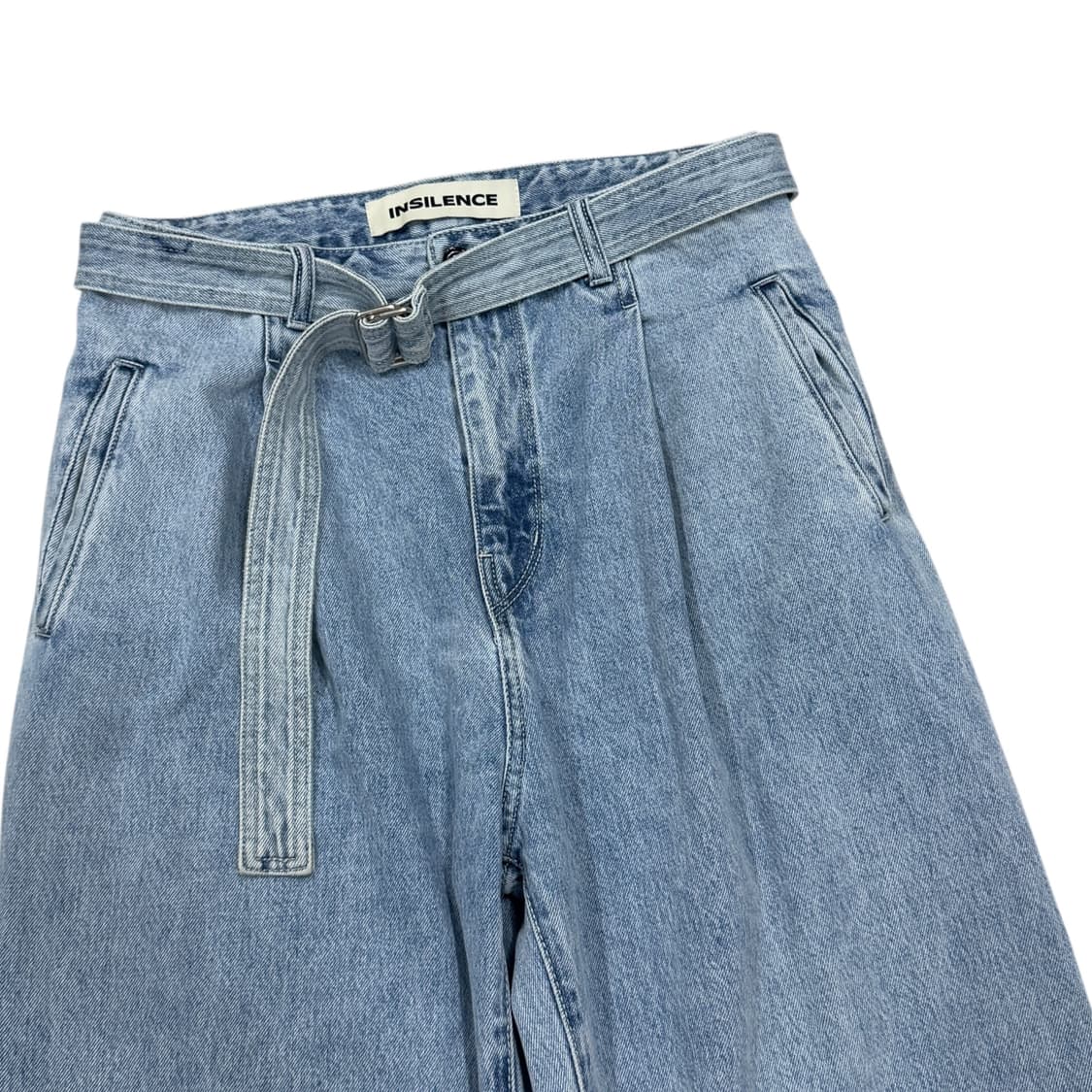 인사일런스 벨티드 데님 팬츠 바지 L 상품이미지2