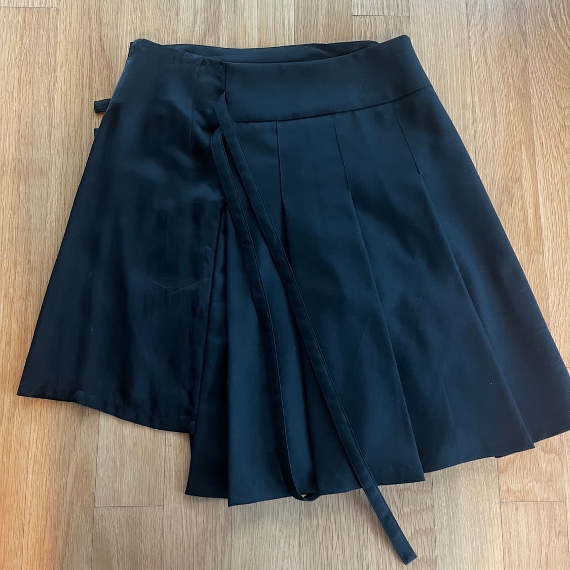 더일마 레이어드 언발 플리츠 스커트 상품이미지2