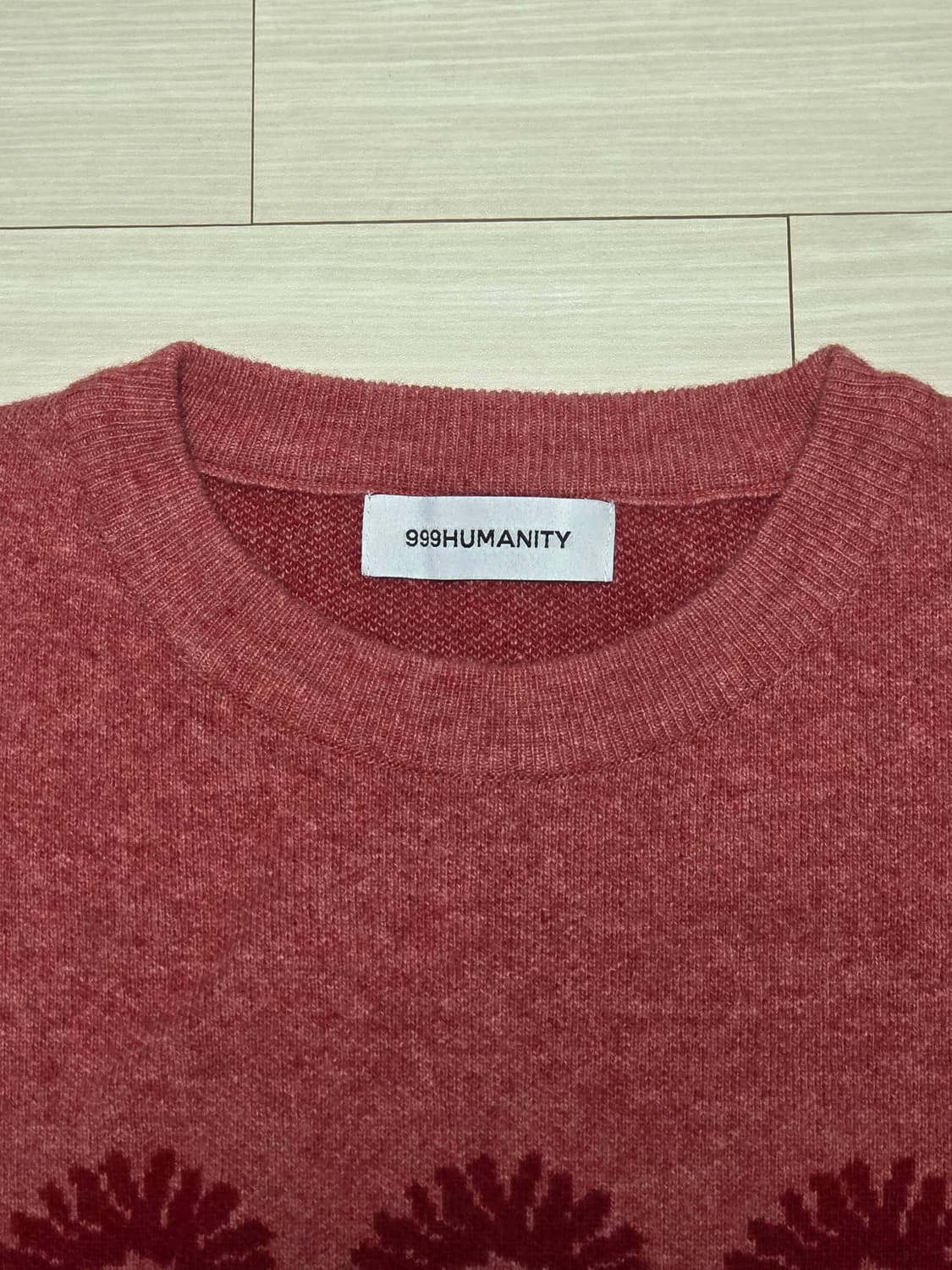 [M] 999휴머니티 니트 코랄 상품이미지5
