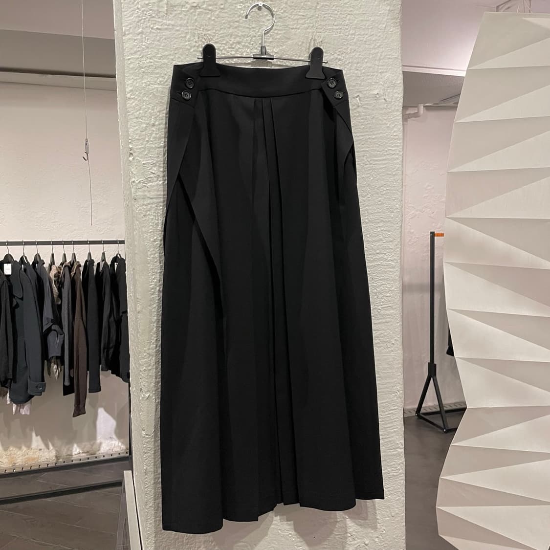 요지야마모토 플리츠 레이어드 스커트 상품이미지1