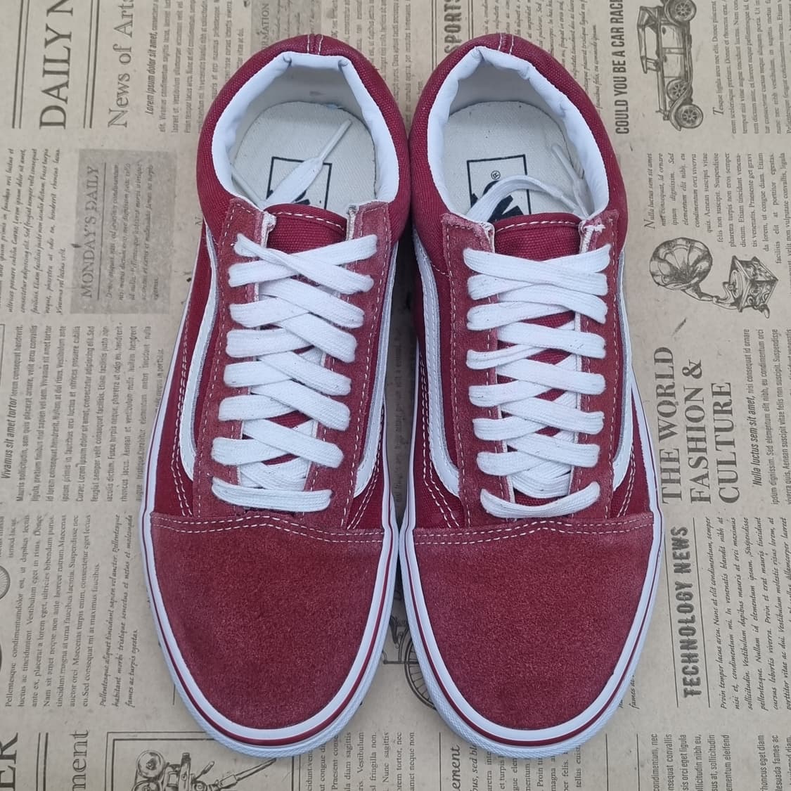 반스 올드스쿨 레드 스니커즈 250 상품이미지2