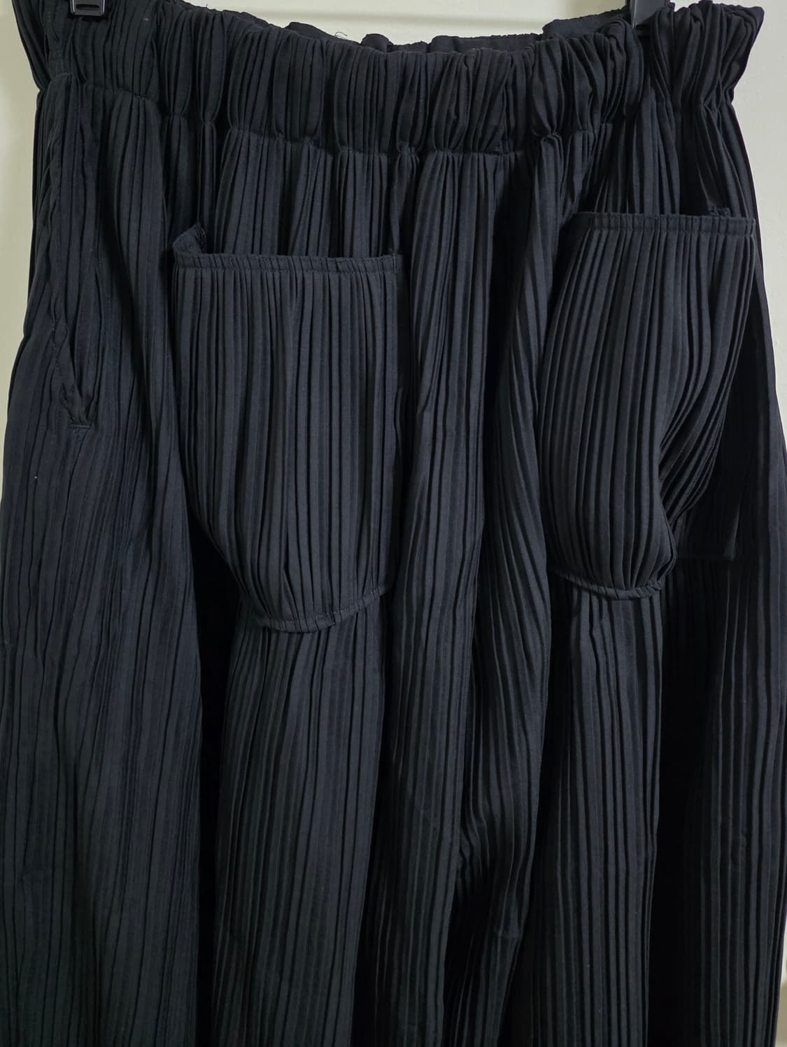 Sillage 서큘러 플리츠 팬츠 블랙, Free 사이즈 상품이미지2