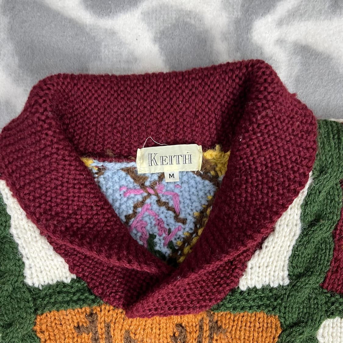 [Keith] 키이스 재팬 핸드메이드 숄카라 울 니트 상품이미지4