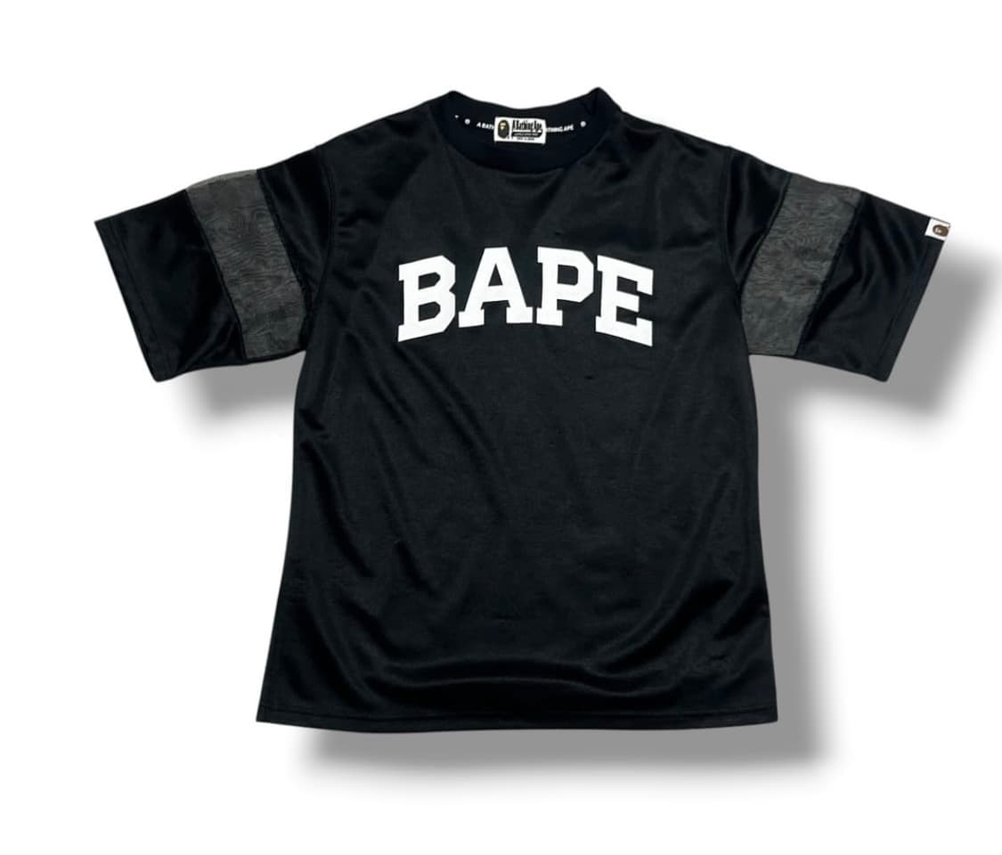 Bape 솔리드 카모 자카드 멀티로고 핏 풋볼 저지 상품이미지1