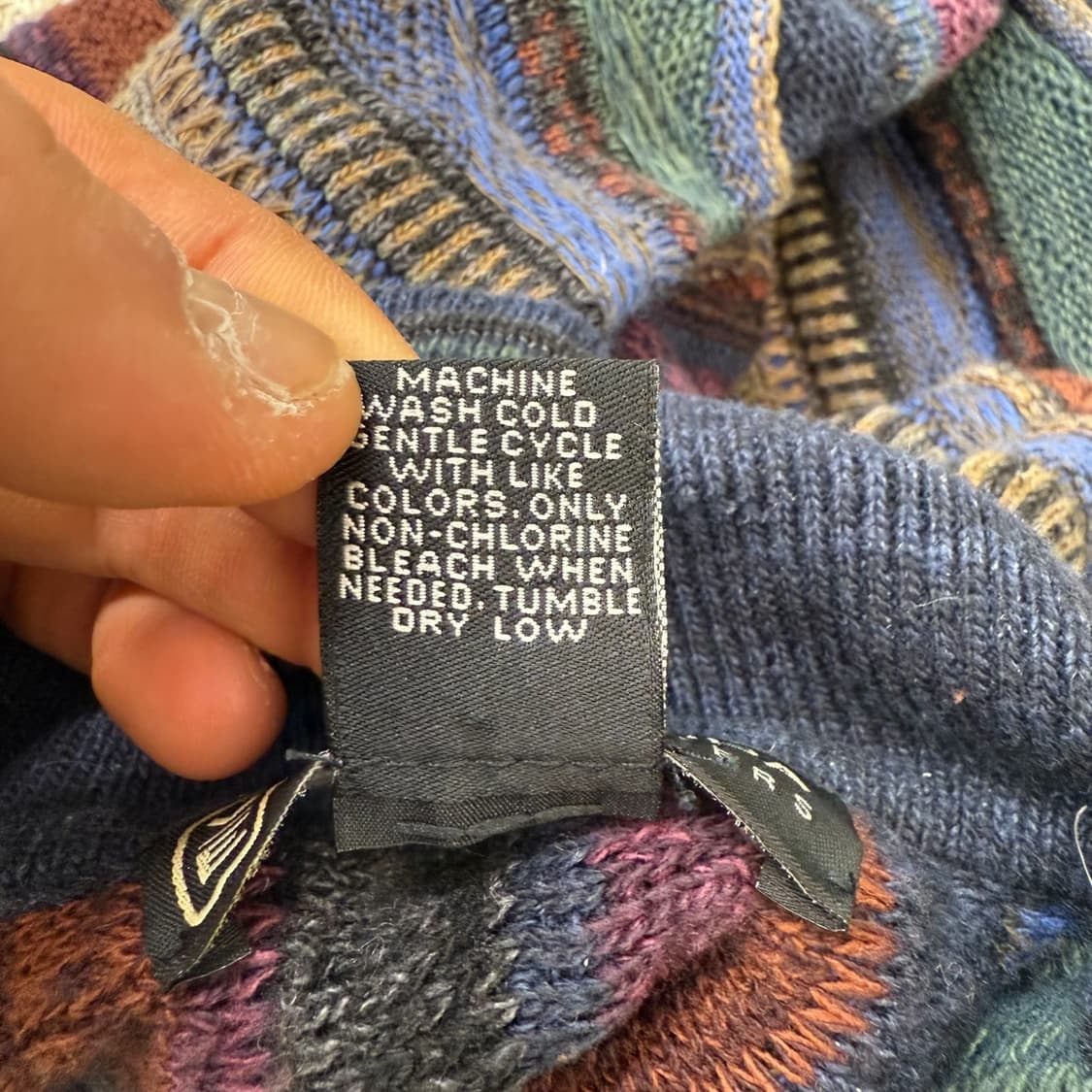 멀티컬러 에스닉 케이블 니트 r1879  상품이미지7