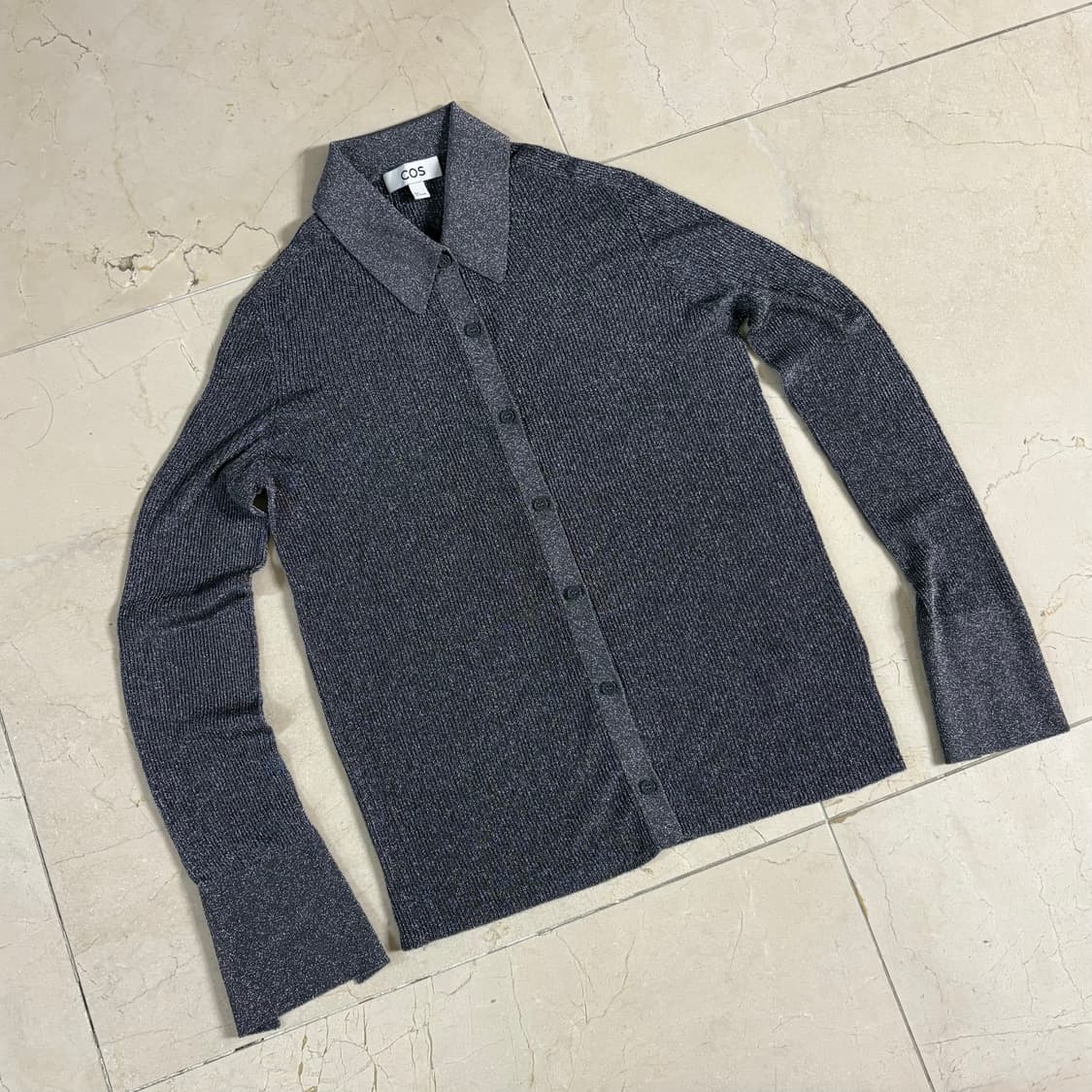 COS Sparkly Ribbed-knit Shirt 상품이미지2