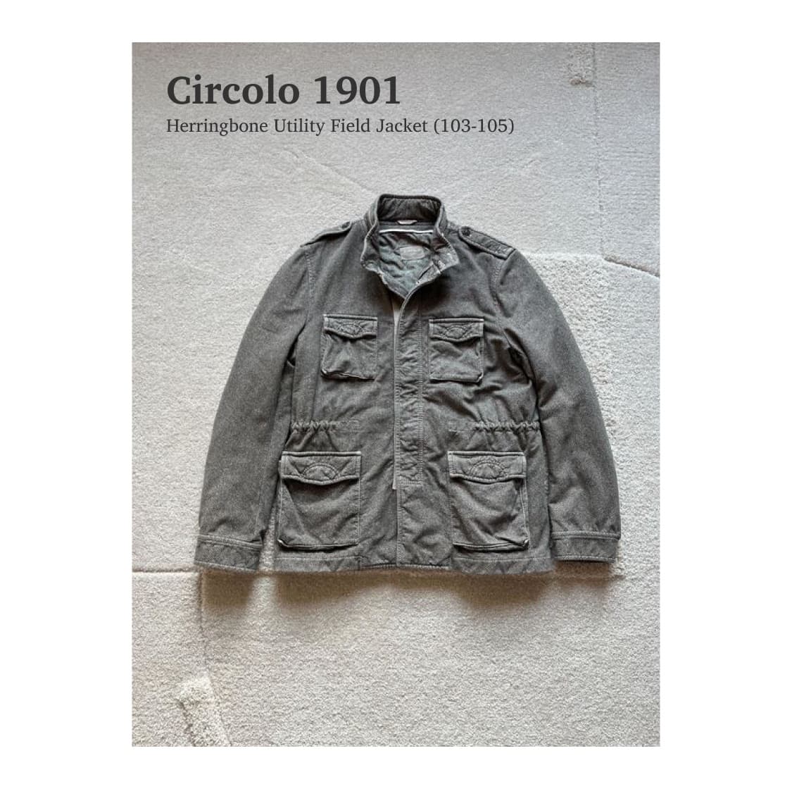 Circolo 1901 헤링본 유틸리티 필드 자켓 (103-105) 상품이미지1