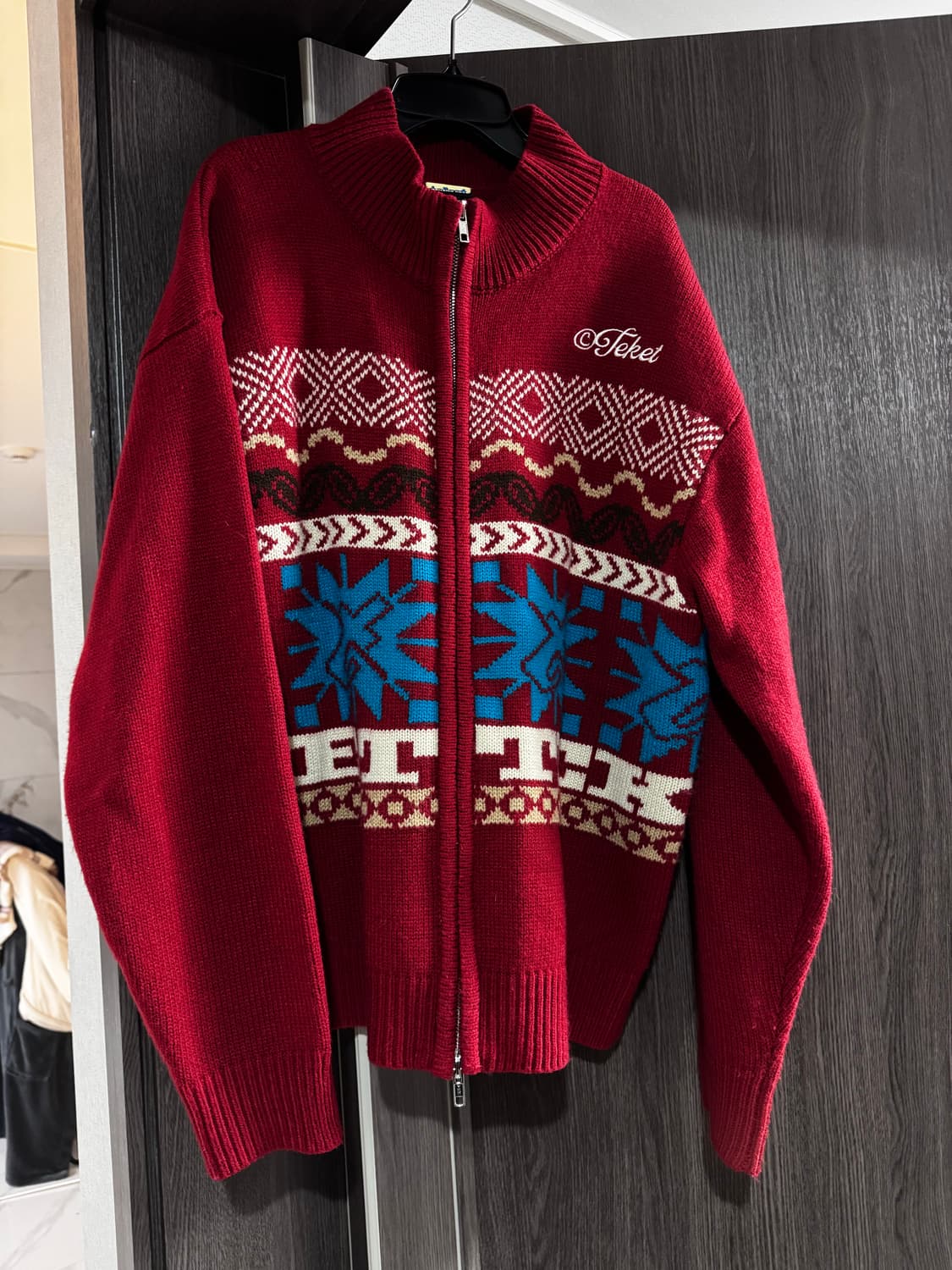 테켓 블랑켓 집업 스웨터 M 상품이미지1