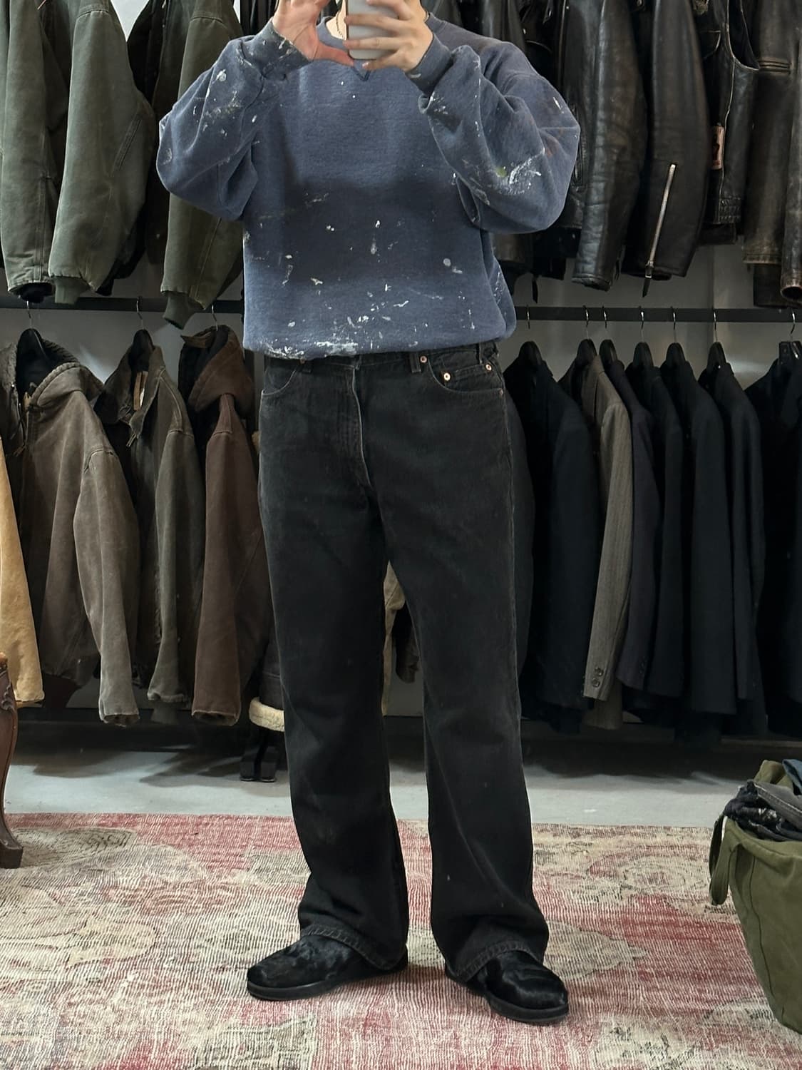 90's 리바이스 517 블랙 부츠컷 플레어진 상품이미지2