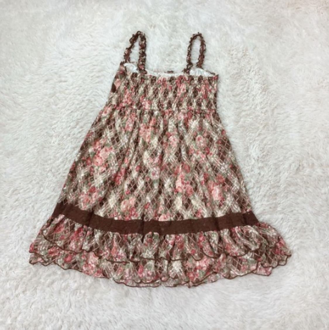 리즈리사 히메카지 히메갸루 쉬폰 원피스 플라워 꽃무늬 로걀 갸루 빈티지 상품이미지7