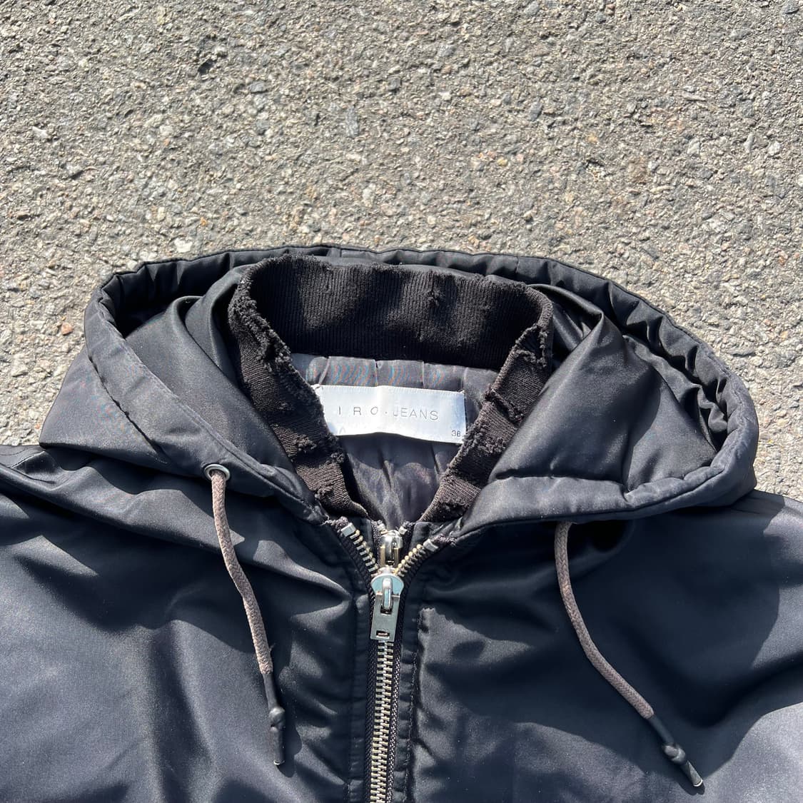 Iro 데미지 후디드 MA-1 플라이트 자켓 상품이미지3