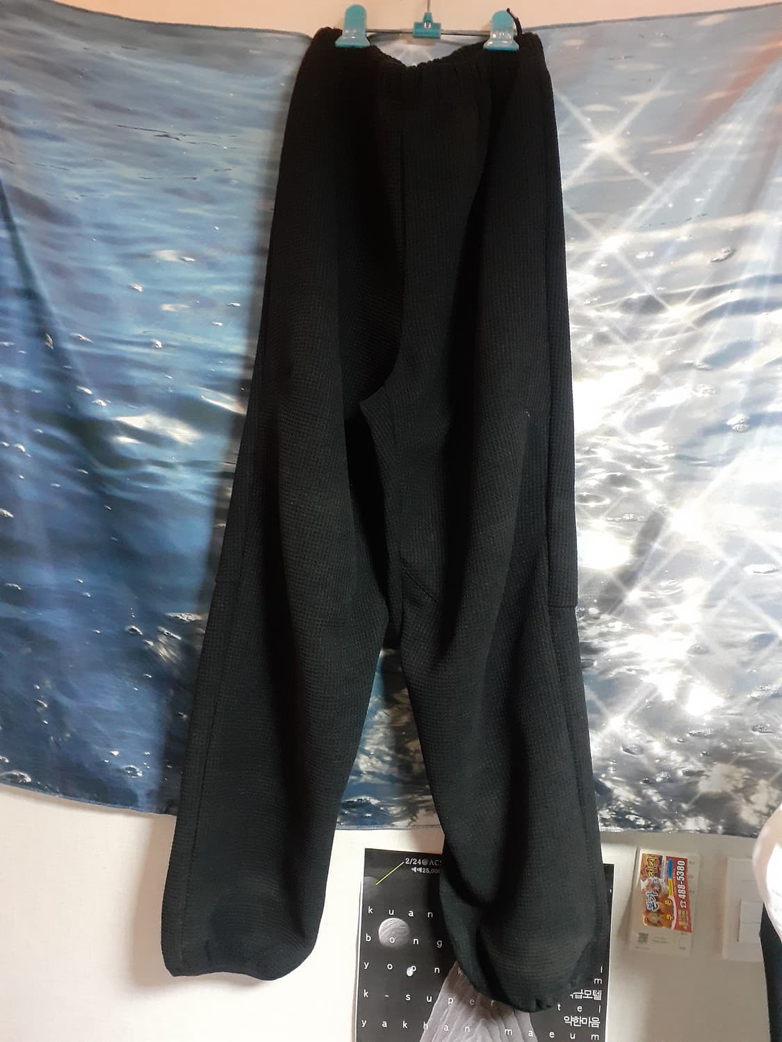 [3] 해칭룸 슬라이드 팬츠 블랙 상품이미지2