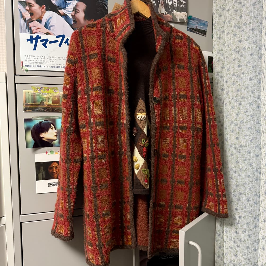 토마토당근맛 니트 코트 모리걸 상품이미지1