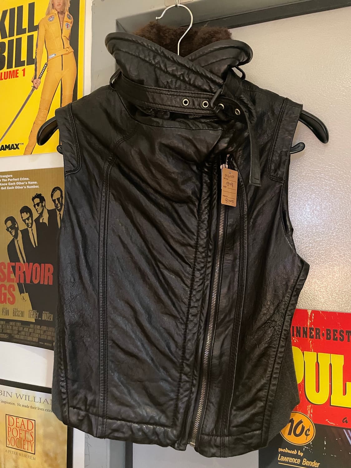 마르시아 빈티지 양가죽 레더 베스트 상품이미지1