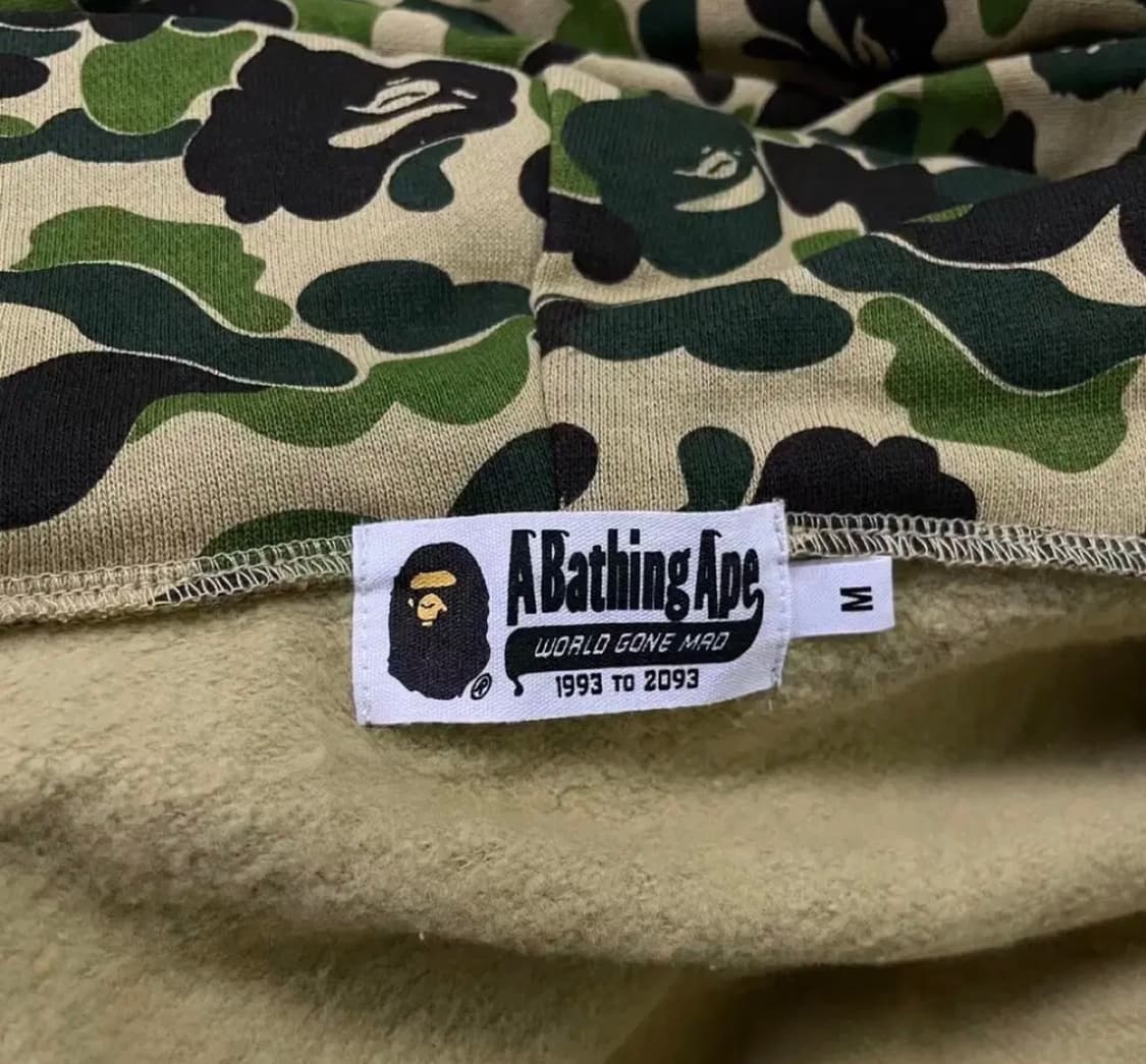 베이프 샤크후드 녹계 새상품 택 봉투 포함 M 정품 상품이미지2