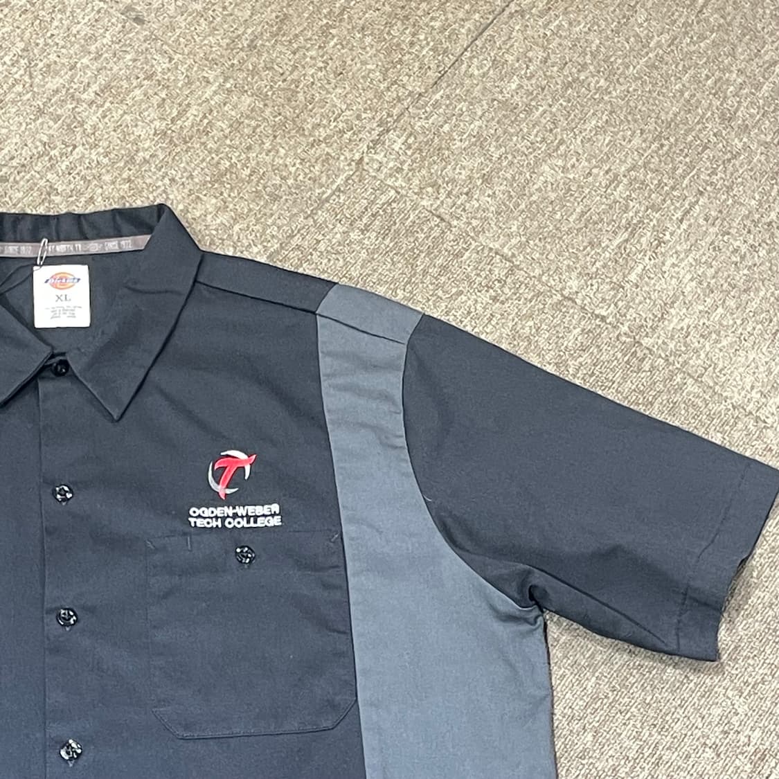 (XL) Dickies 디키즈 반팔 워크 셔츠 블랙 상품이미지4