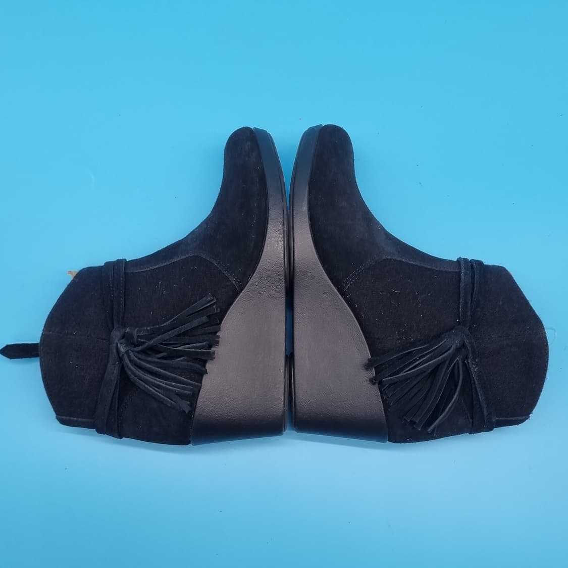 o 새상품 크록스 스웨이드 웨지힐 여성부츠220 상품이미지5