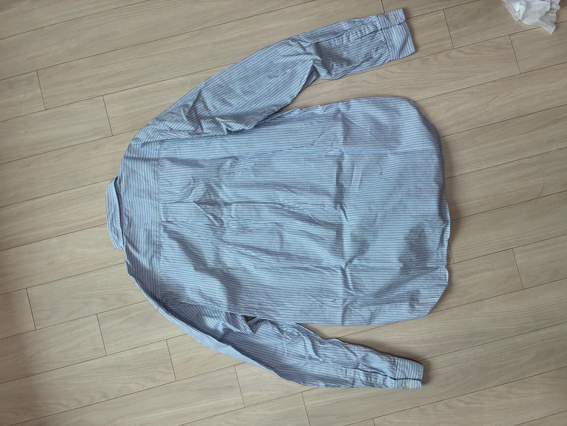 꼼데가르송 스트라이프 선인장 자수 셔츠 M사이즈 상품이미지3