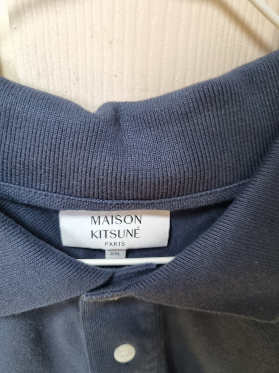 메종키츠네 폴로티 네이비 XXL 상품이미지2