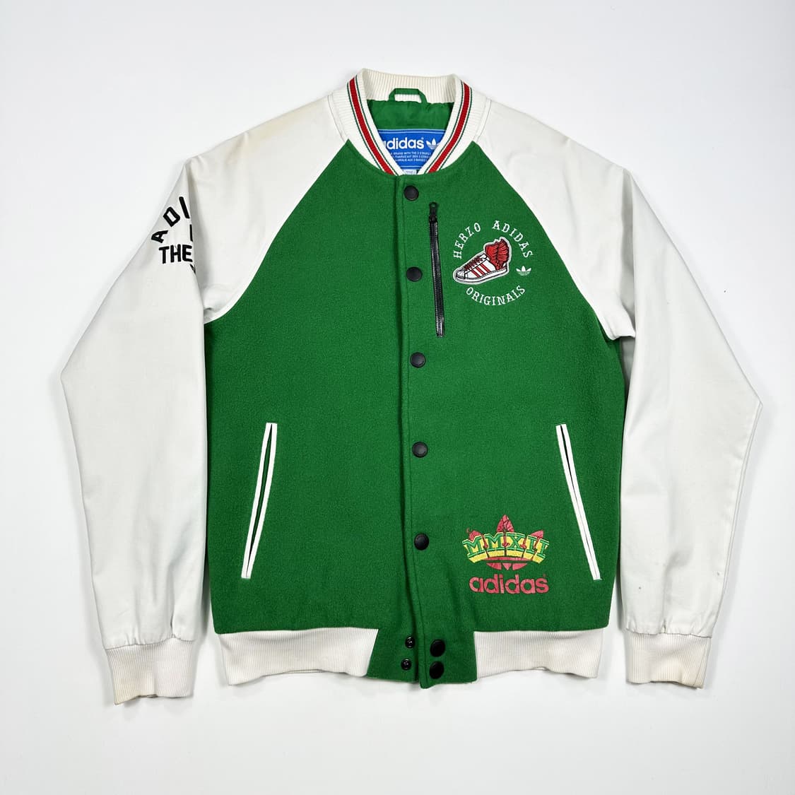 아디다스 오리지널 그린 바시티 스타디움 자켓 (S) 상품이미지2