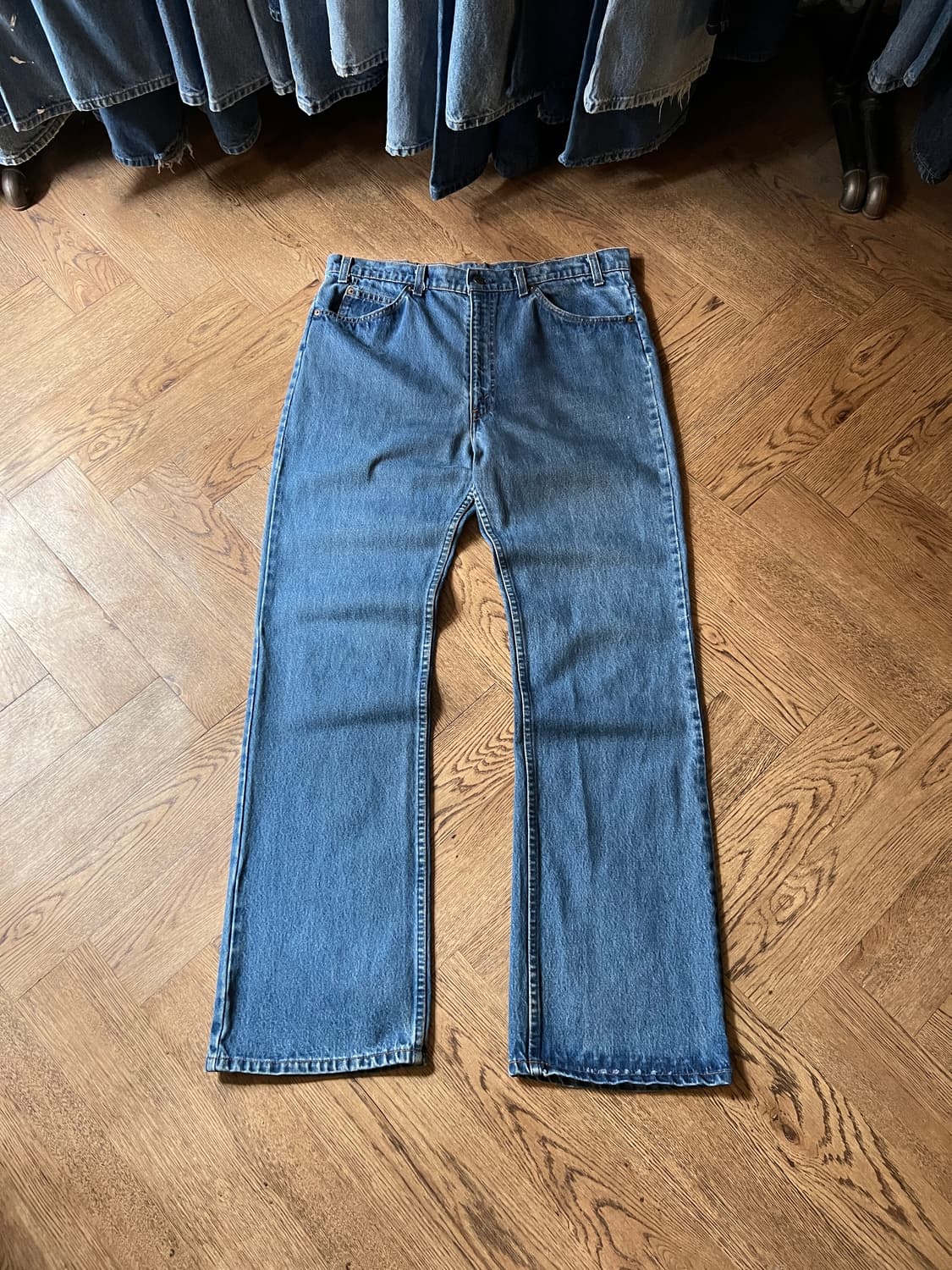 [38]80's 리바이스 USA 20517-0217 오렌지탭 플레어진 상품이미지2