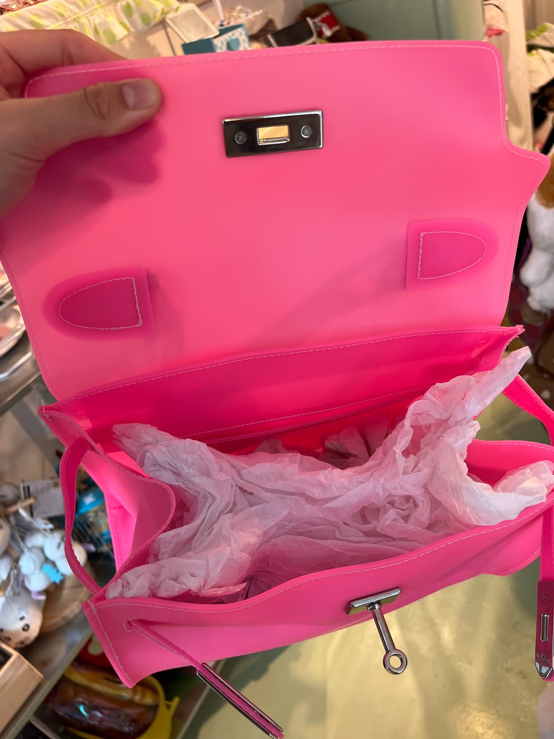 엔젤블루 네온 핑크 젤리버킨 상품이미지3