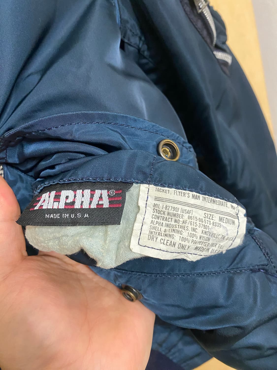80~90s ALPHA INDUSTRIES ma-1 80~90년대 마원 상품이미지8