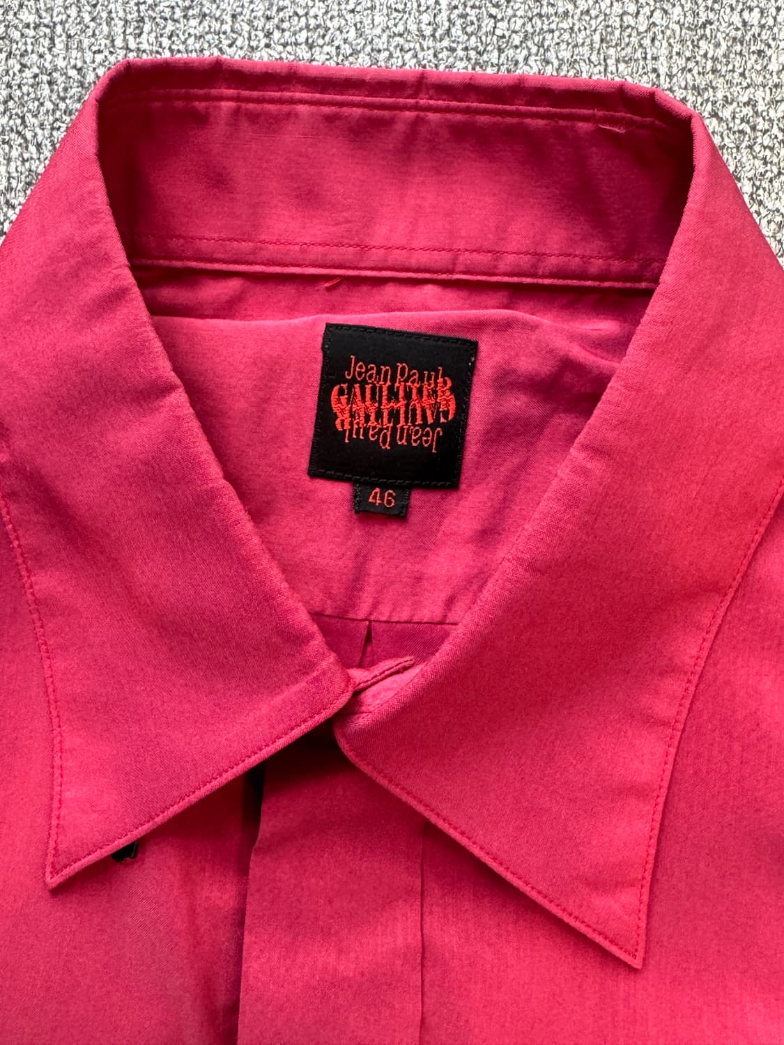 장폴고티에 아카이브 버건디 셔츠 46 상품이미지2