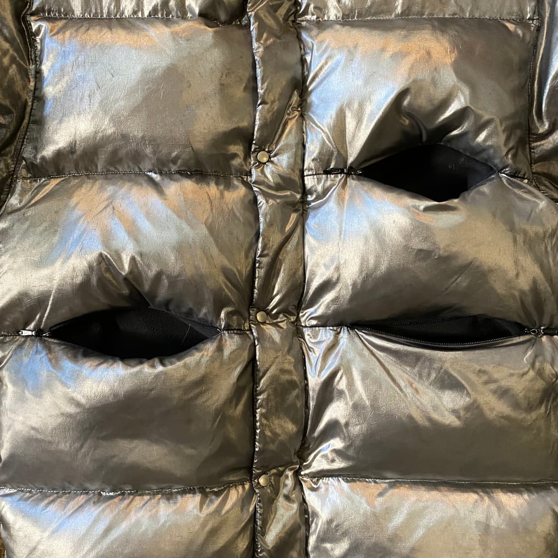 (3) UNUSED 언유즈드 실버 패딩 다운 자켓 상품이미지3