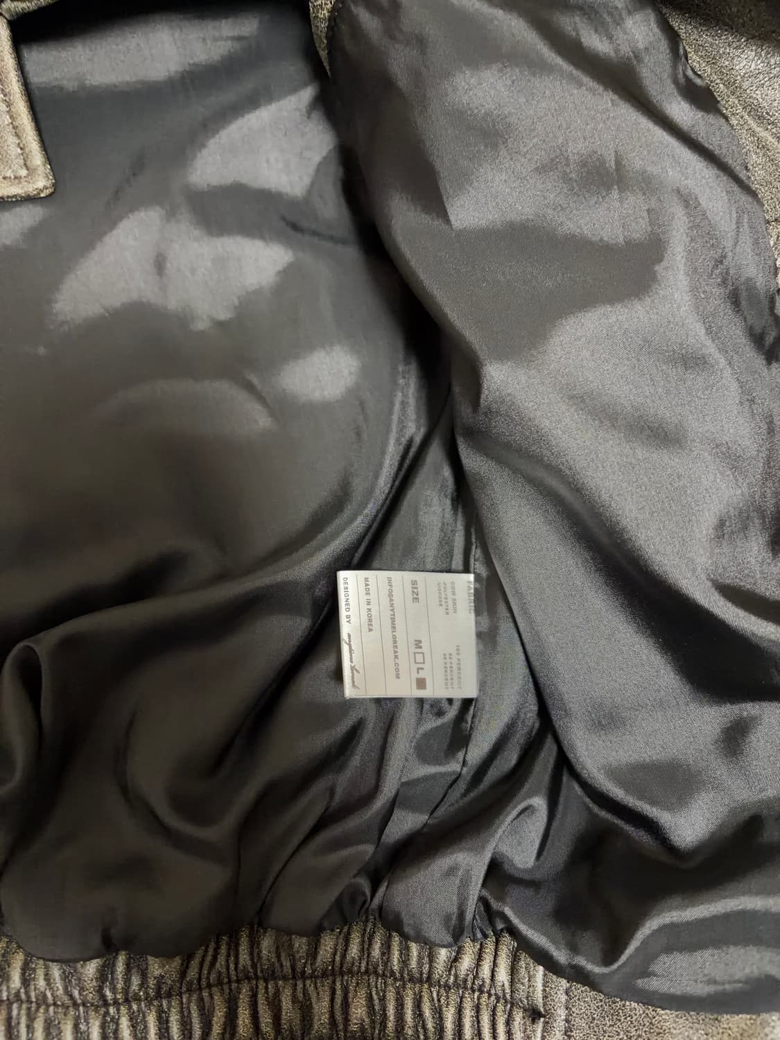 애니타임로릭 레더 바이커 자켓 L 상품이미지9