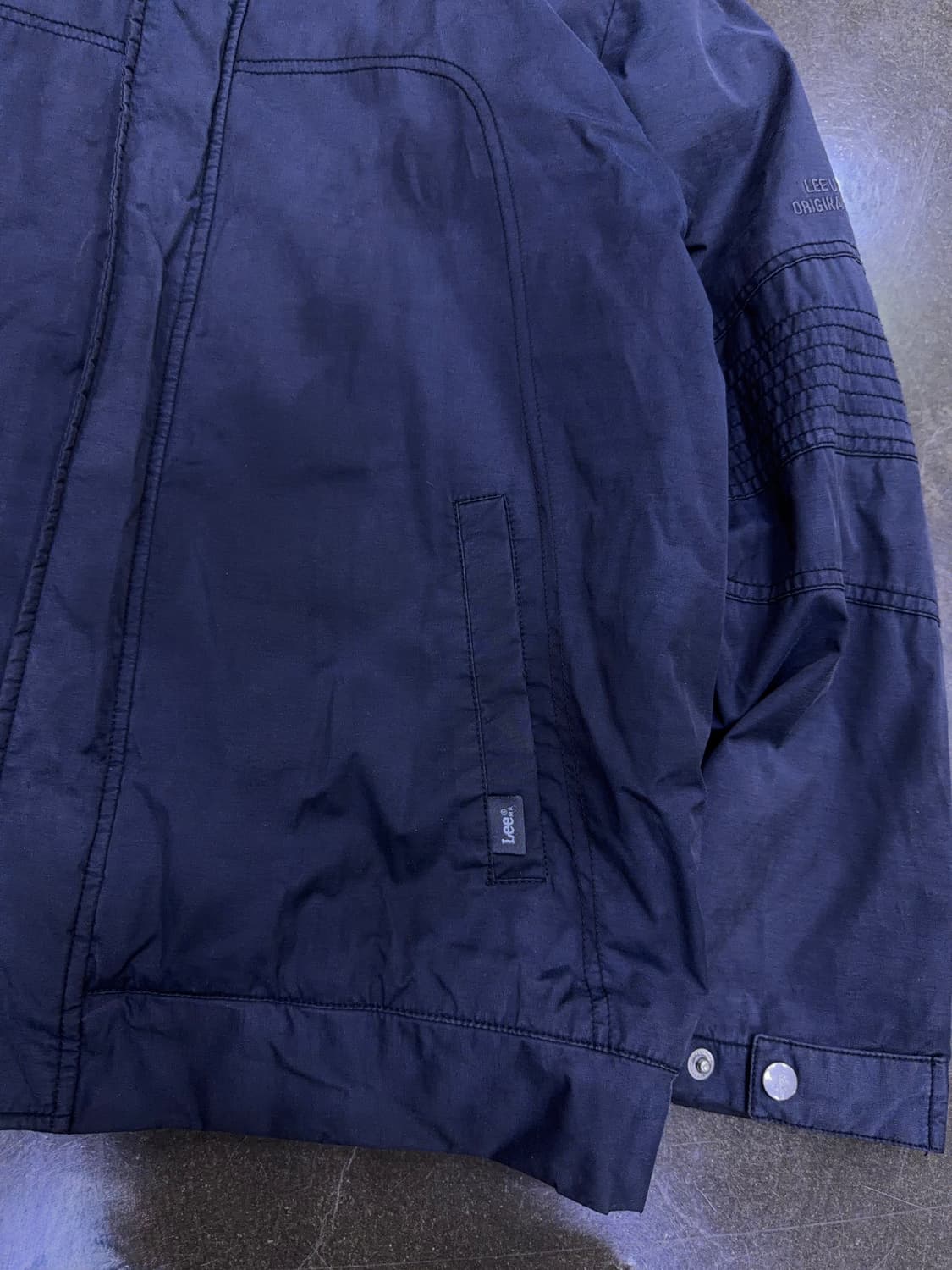 Lee 유니온 빈티지 2레이어 싱글 블루종 자켓 네이비 95 상품이미지5