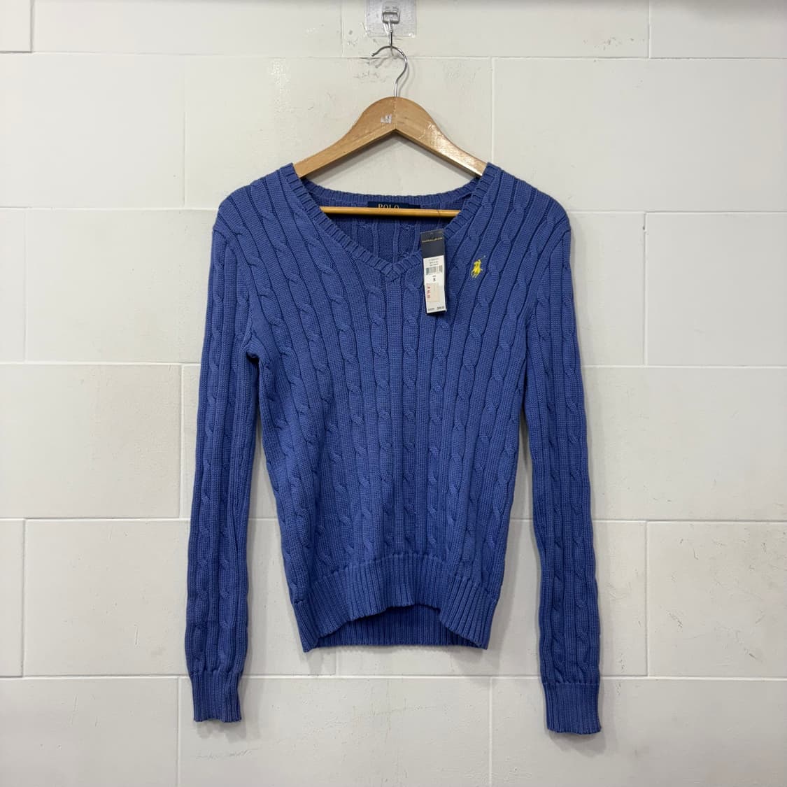 폴로랄프로렌 브이넥 꽈배기 니트 새상품 상품이미지1